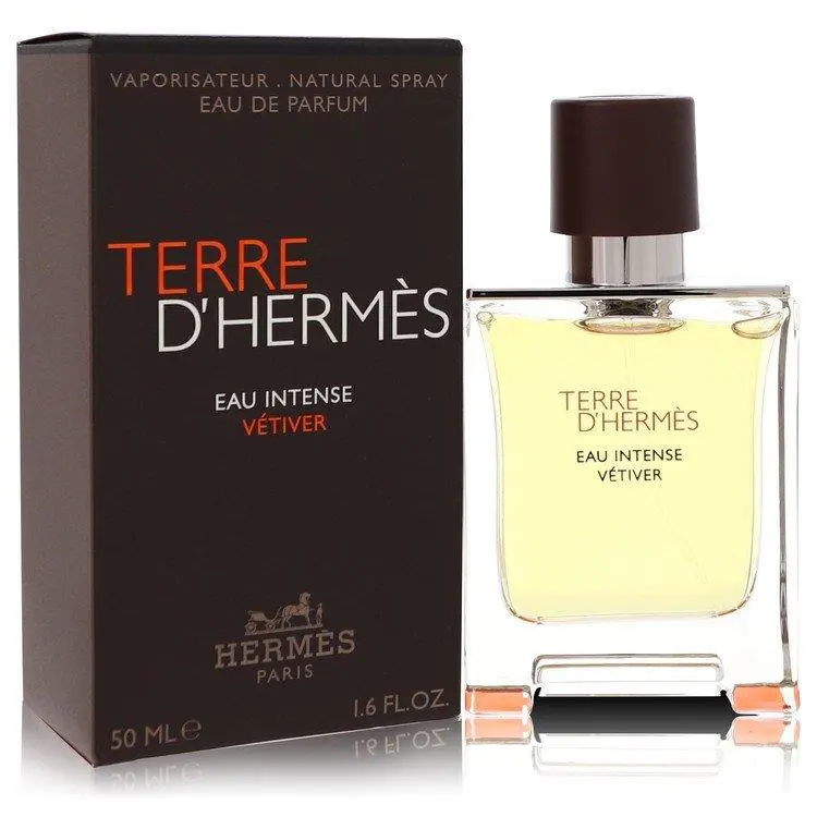 Terre D`hermes Eau Intense Vetiver by Hermes Eau De Parfum Spray 1.7 oz For Men