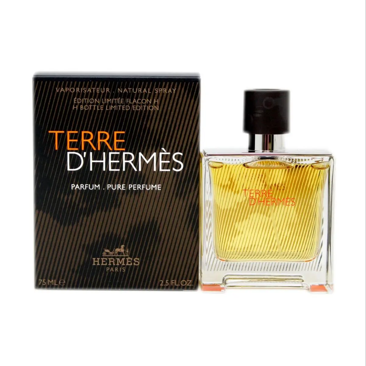 Terre D`hermes Pure Perfume H Bottle Limited Edition Spray 75ML - HE40285