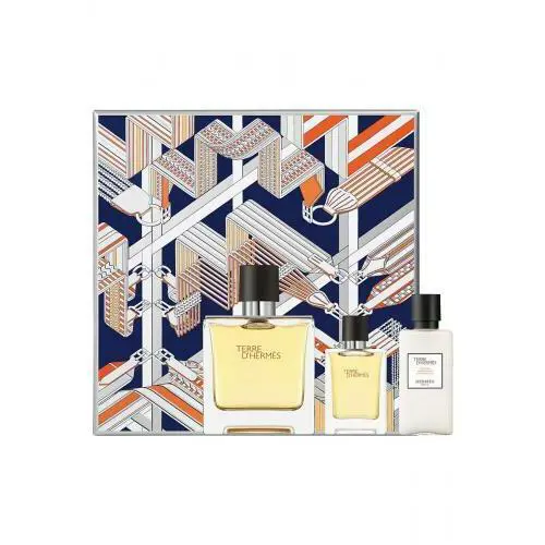Terre D`hermes 3 Pcs Set For Men: 3.3 Edt SP + 0.42 OZ Edt SP + 1.35 OZ After-sh