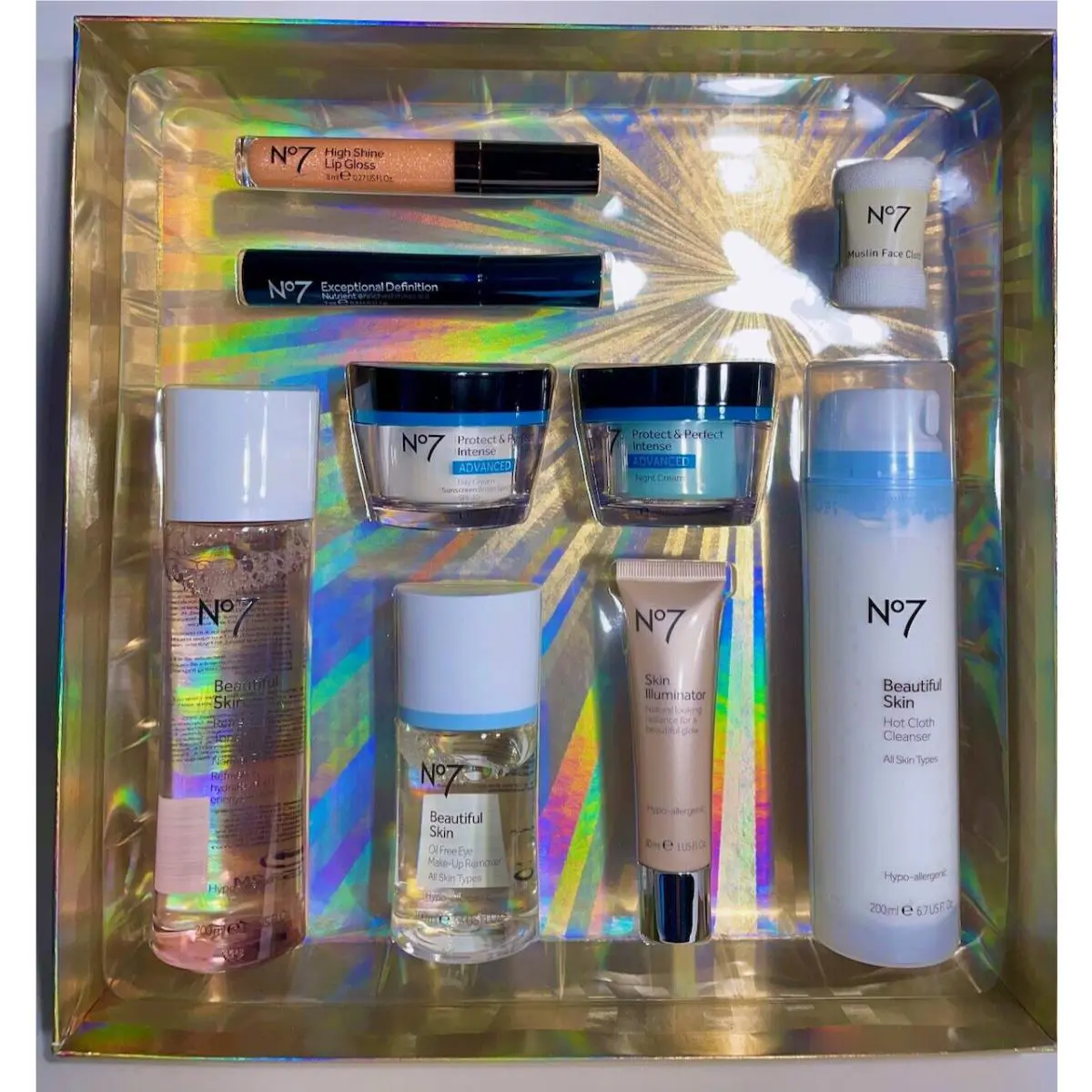 No 7 9 Piece Set Beautiful Skin Gloss Cream Set by No7