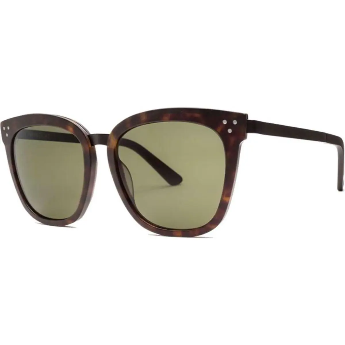 Wire Cat Sunglasses Women`s Matte Tort Black Grey by Electric