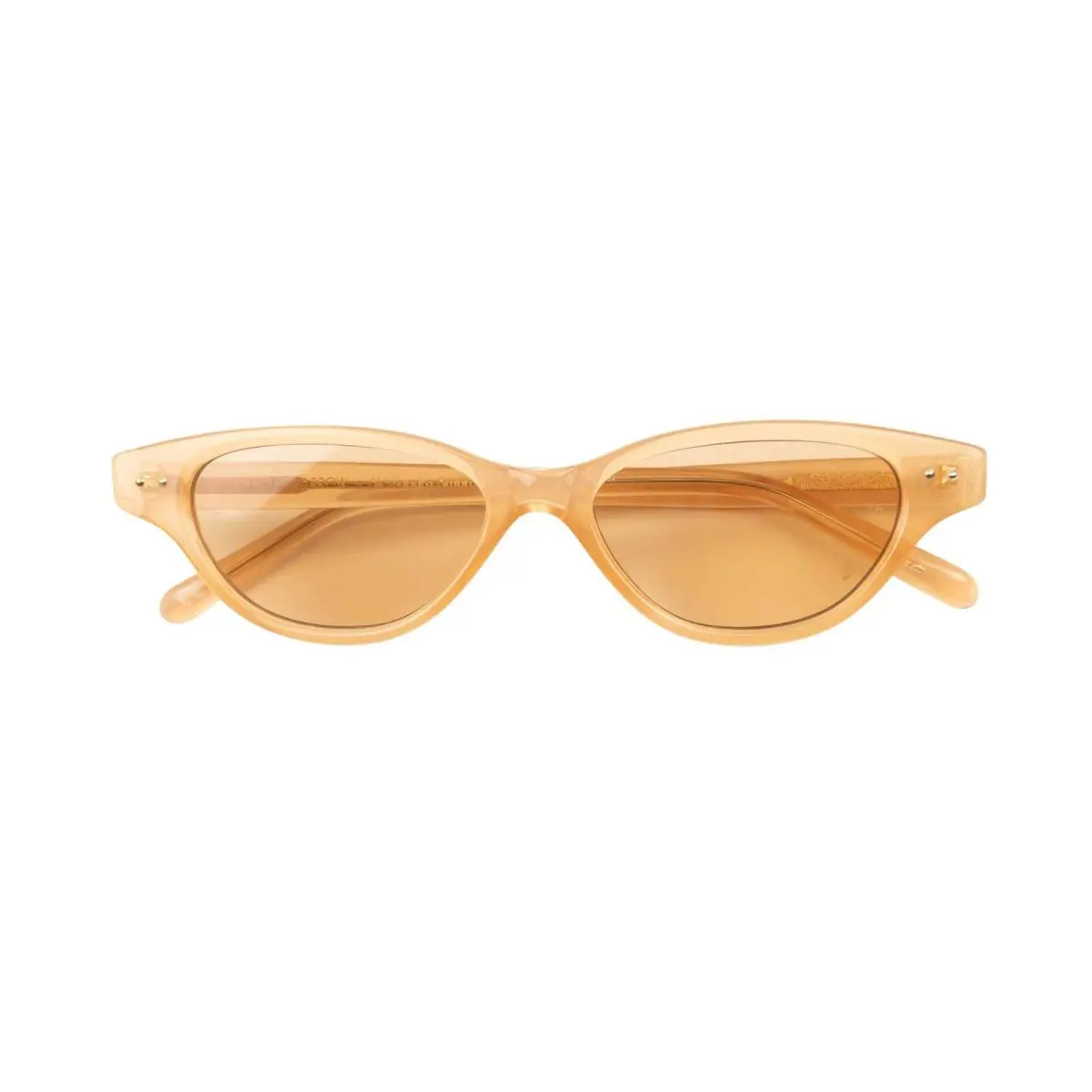 X Linda Farrow Vinatge Peach Cat Sunglasses Size OS by Dries Van Noten