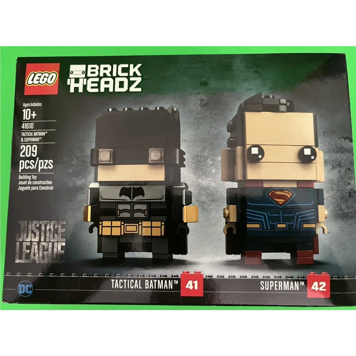 Lego 41610 Brickheadz Tactical Batman Superman In Box