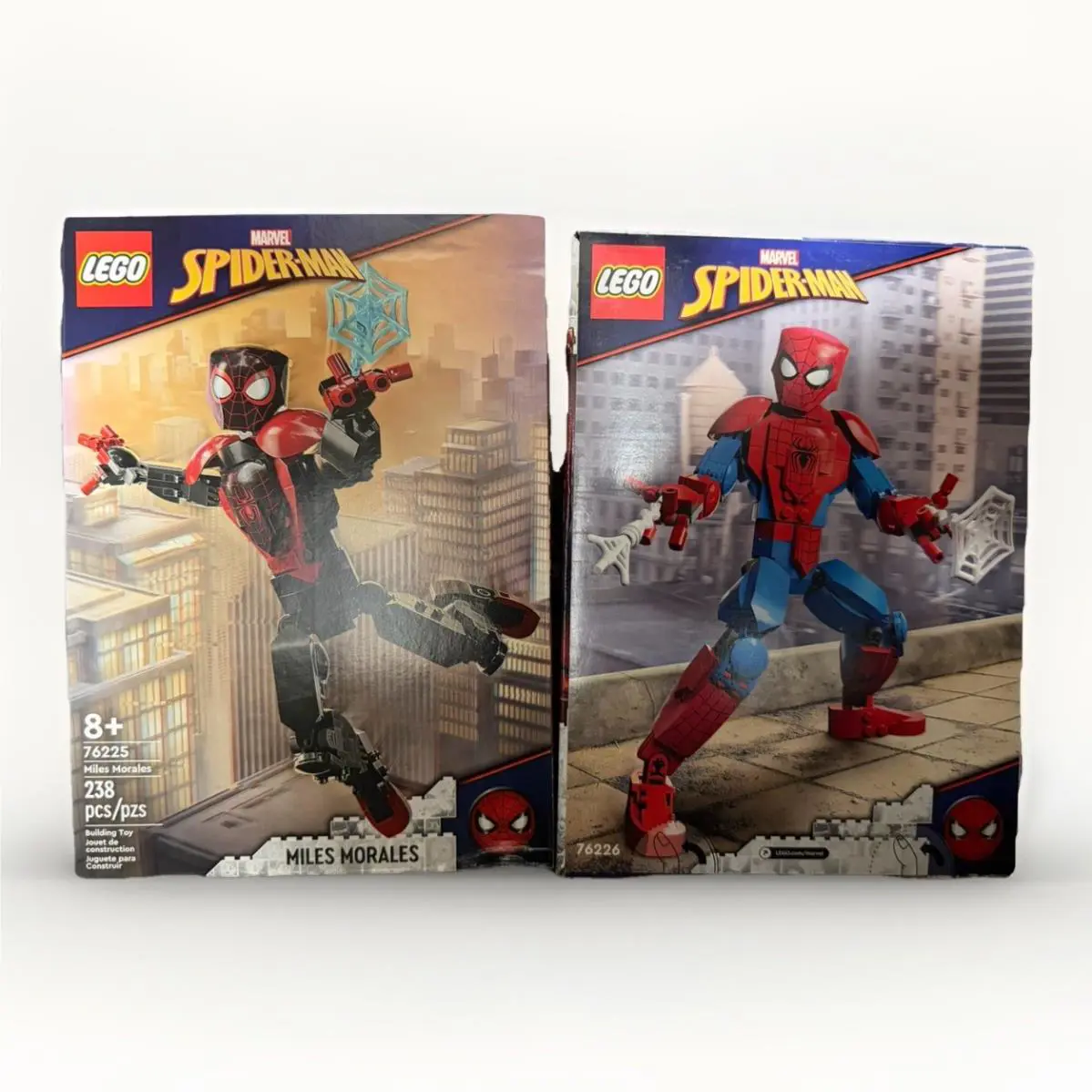 Two Lego Marvel Spider-man Sets 76225 and 76226 Miles Morales and Spiderman
