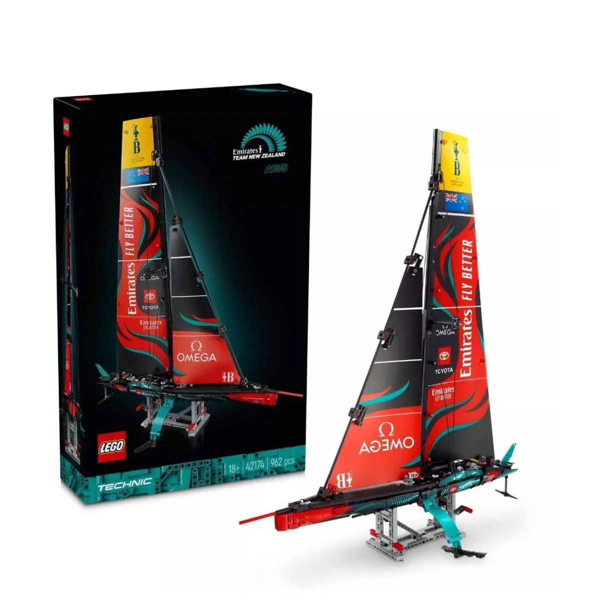 Lego Technic Emirates Team Zealand AC75 Yacht 42174 Building Toy Set