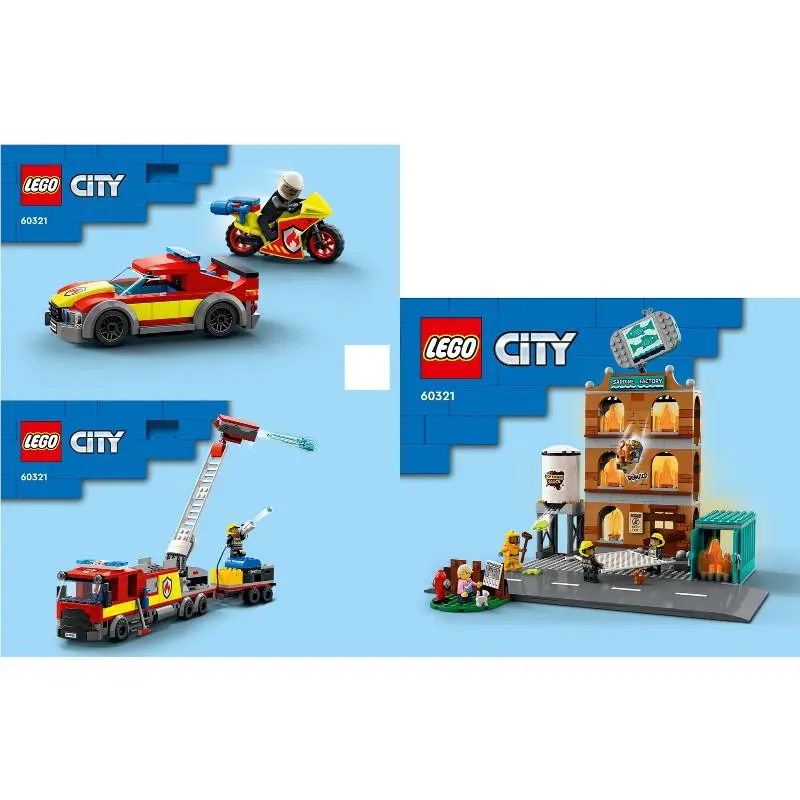 Lego Fire Brigade 60321 Town Minifigure Building Set