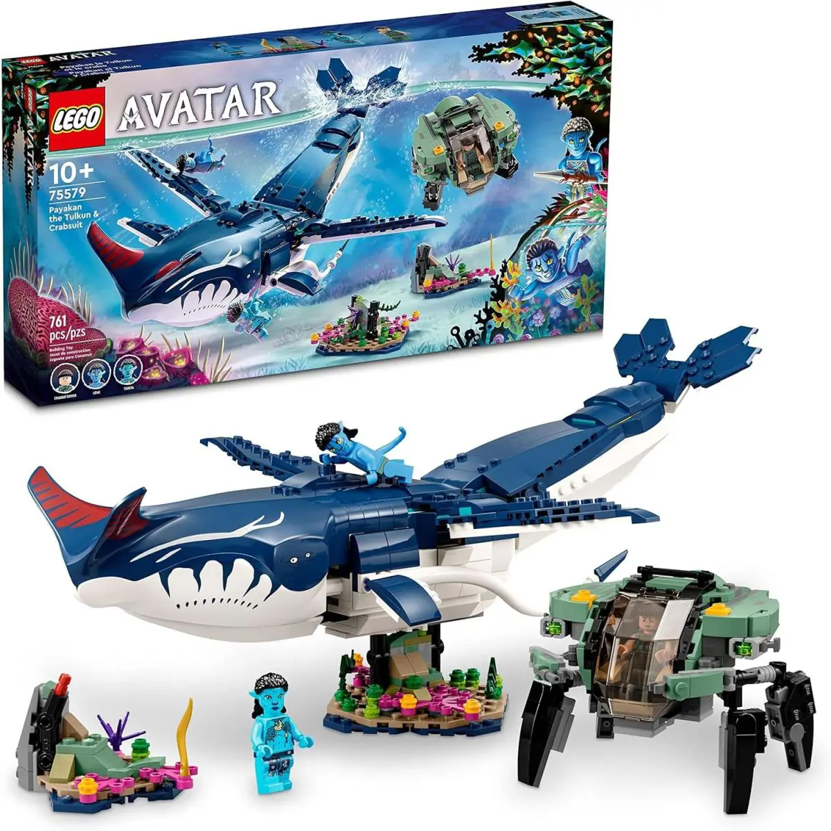 Lego Avatar The Way of Water Payakan Tulkun Crabsuit 75579 Building Toy Set