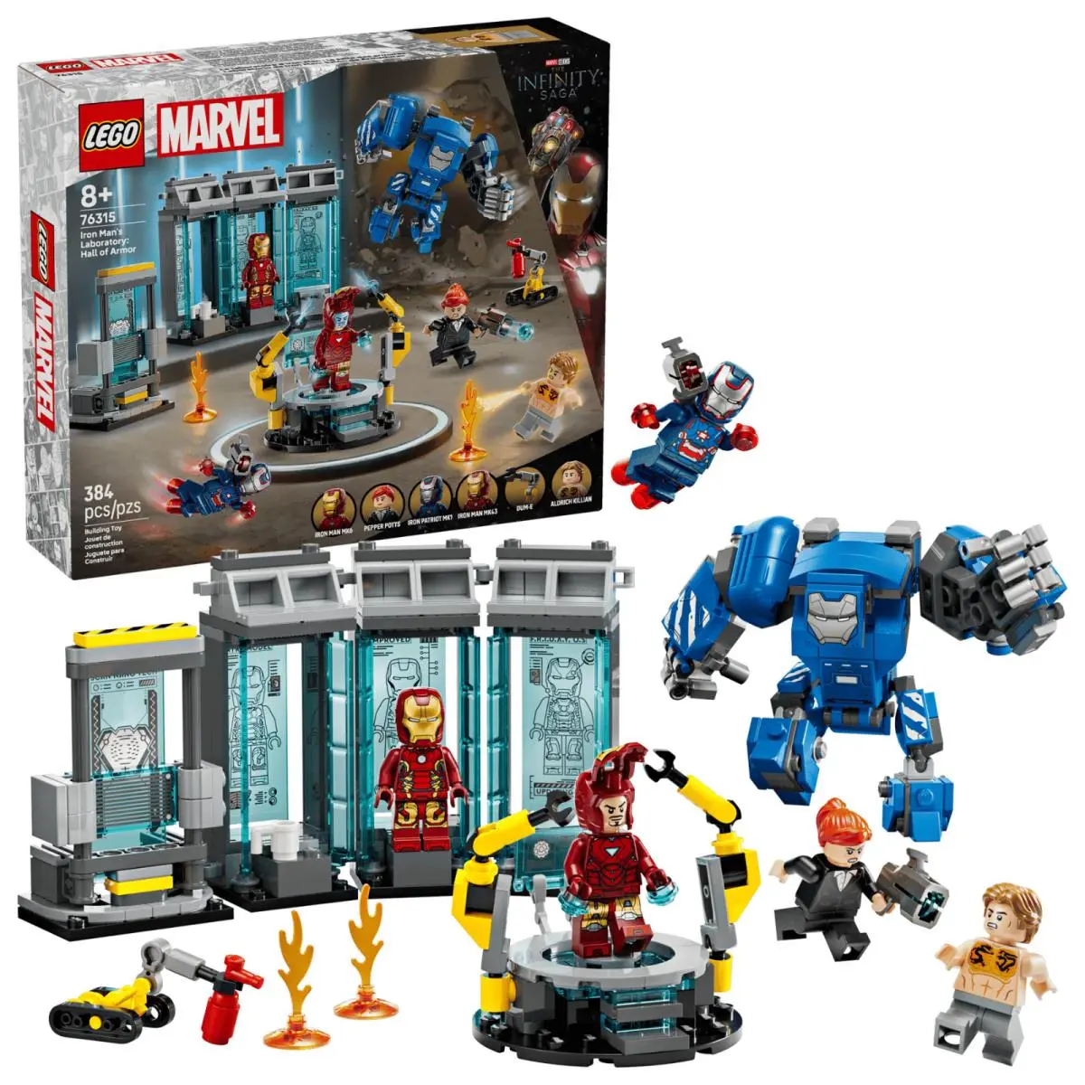 Lego Marvel Iron Man’s Laboratory: Hall of Armor Set 76315