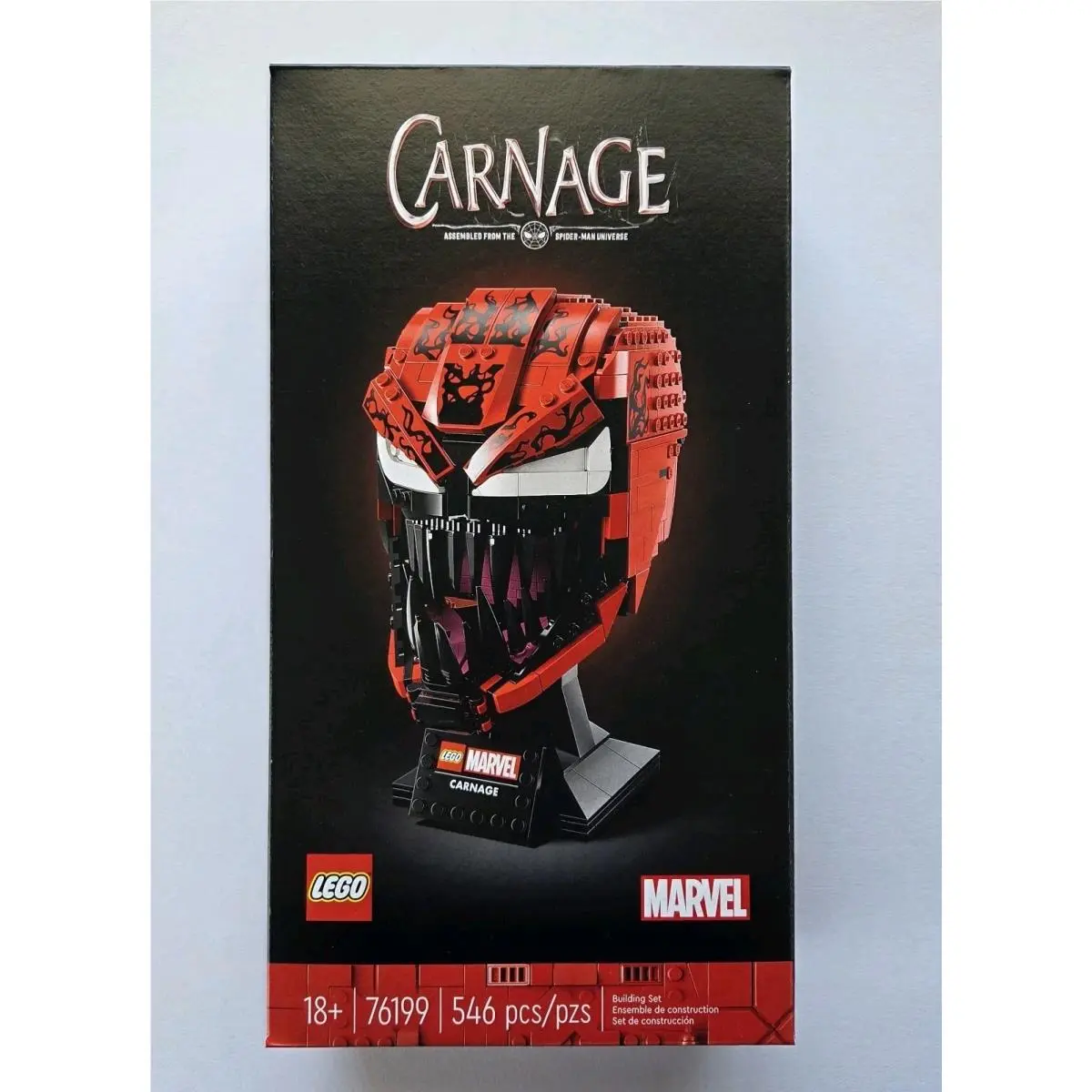 Lego Marvel 76199 Carnage - Helmet Collection - 546 Pcs - Retired