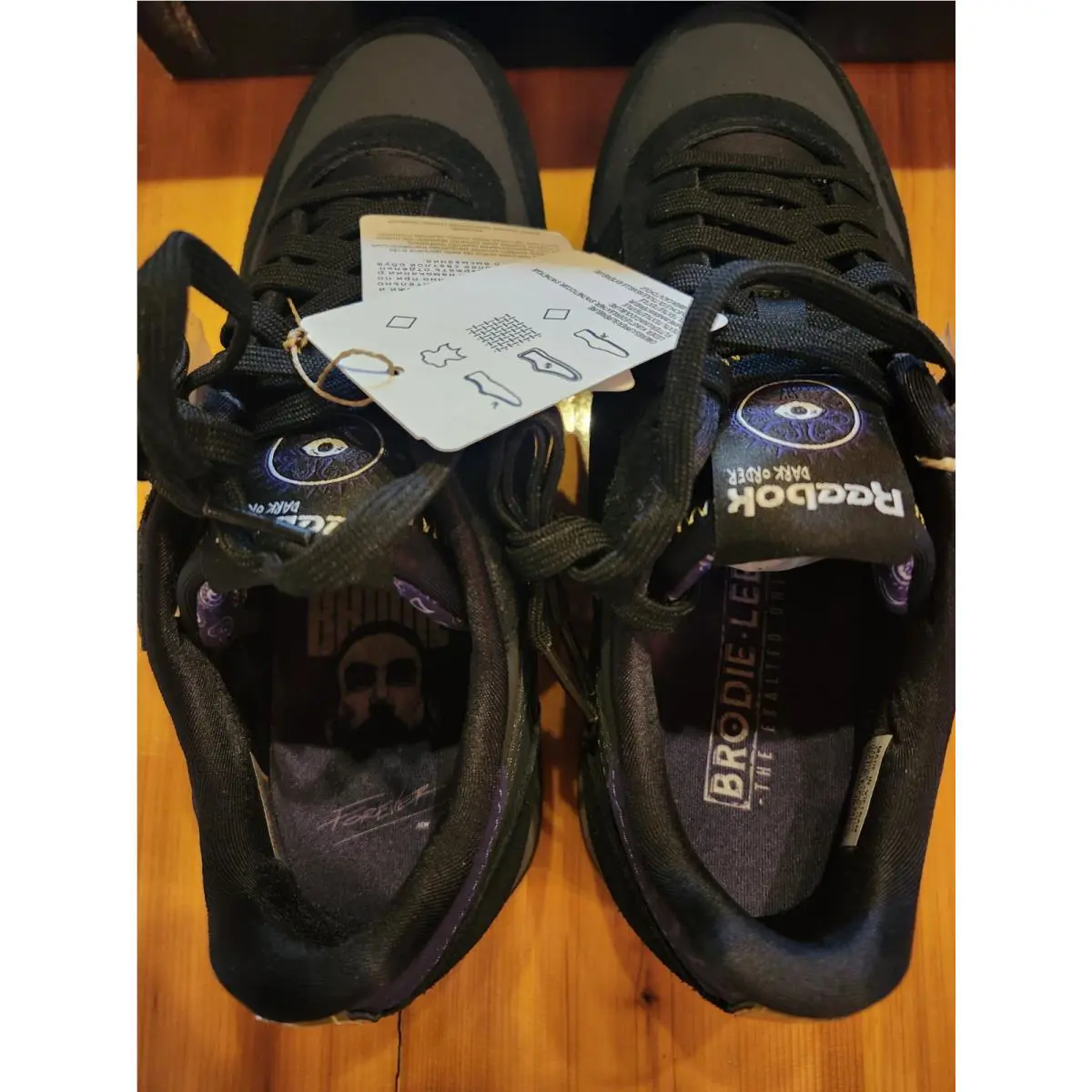 Reebok shoes - Reebok AEW x Classic Leather - 10206650 - Black, Manufacturer: Black/Purple 4