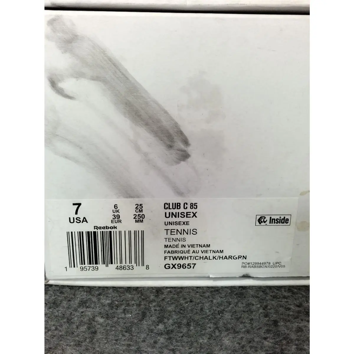 Reebok shoes - Reebok Club C 85 - Club - GX9657 - White (UPC: 195739486338) 6