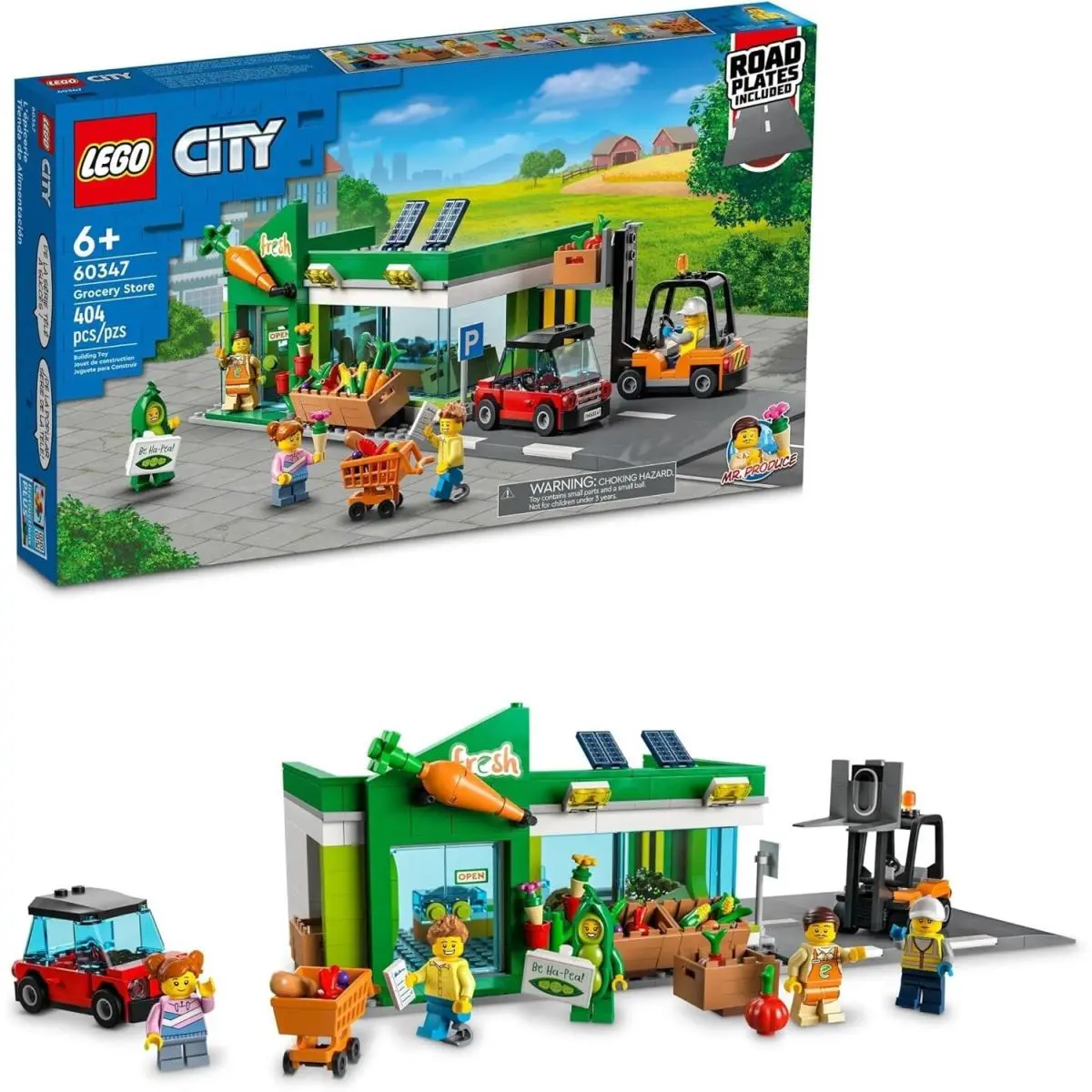 Lego Grocery Store 60347 Town Minifigure Building Set