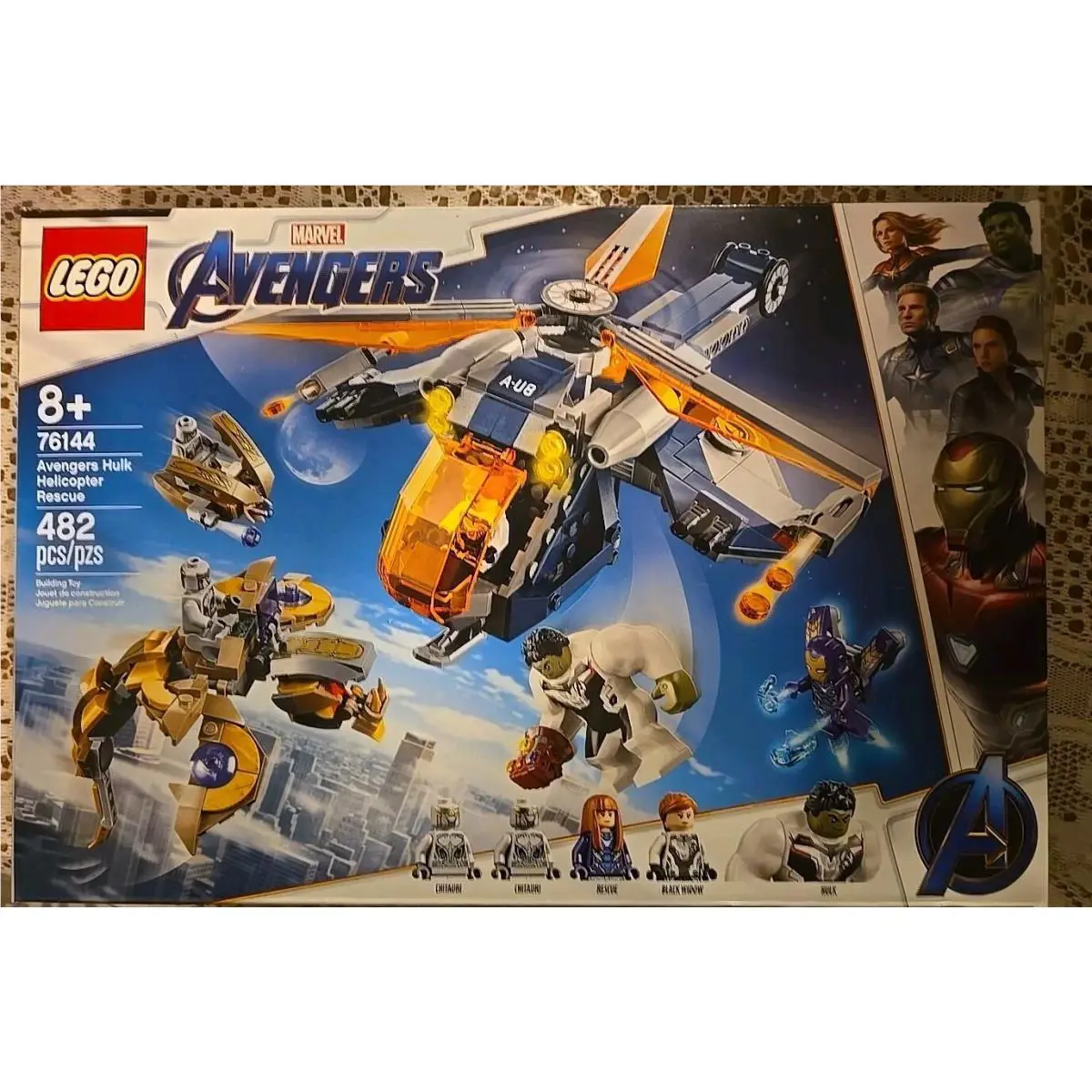 76144 Avengers Hulk Helicopter Rescue Lego Marvel Heroes Legos Set