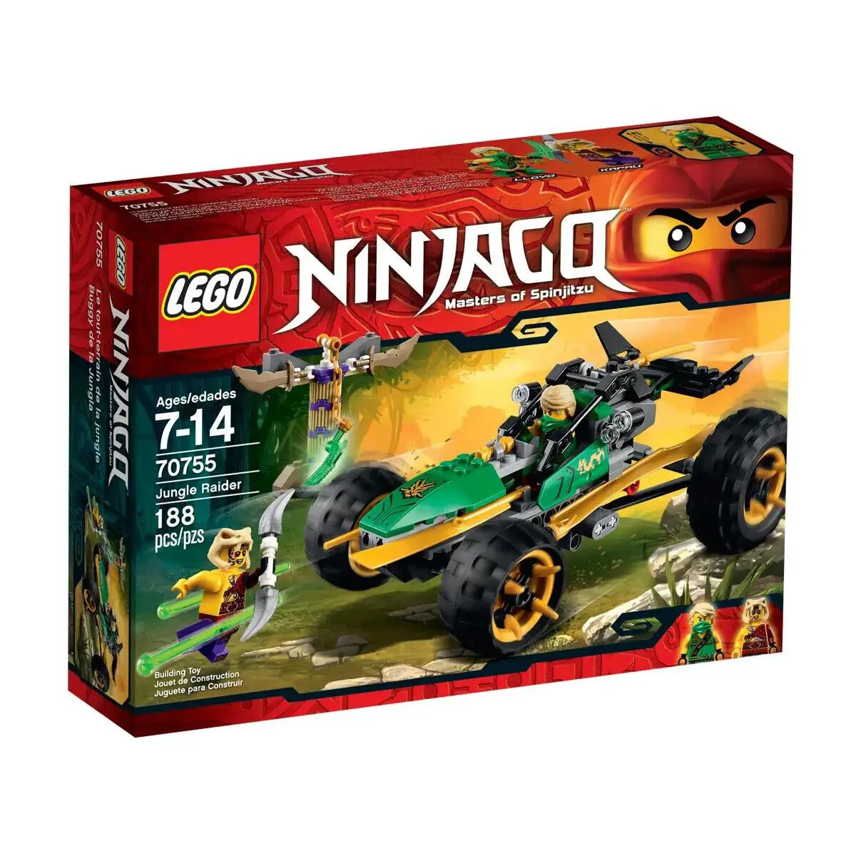 Lego Jungle Raider 70755 Ninjago Minifigure Building Set