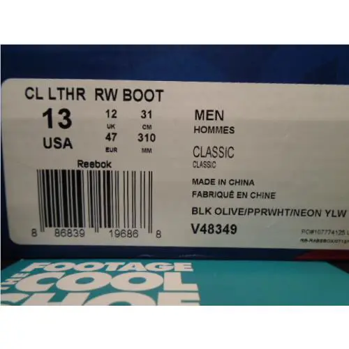 Reebok shoes - Reebok CL Leather RW Boot - Black 6