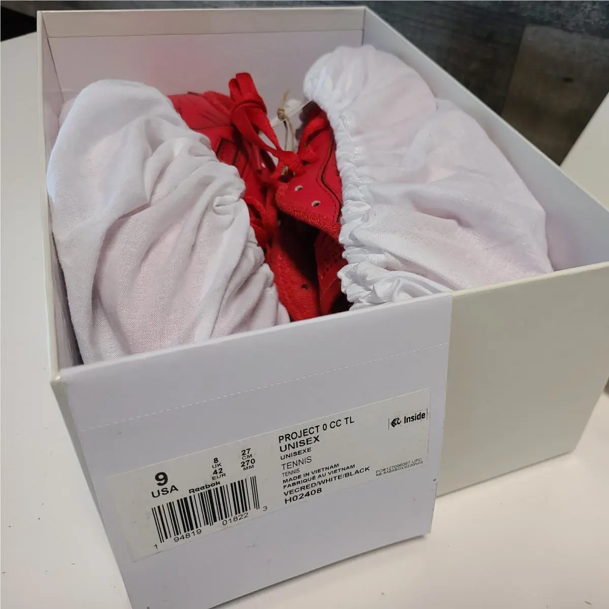 Reebok shoes - Club C - Club - H02408 - Red (UPC: 194819018223) 10
