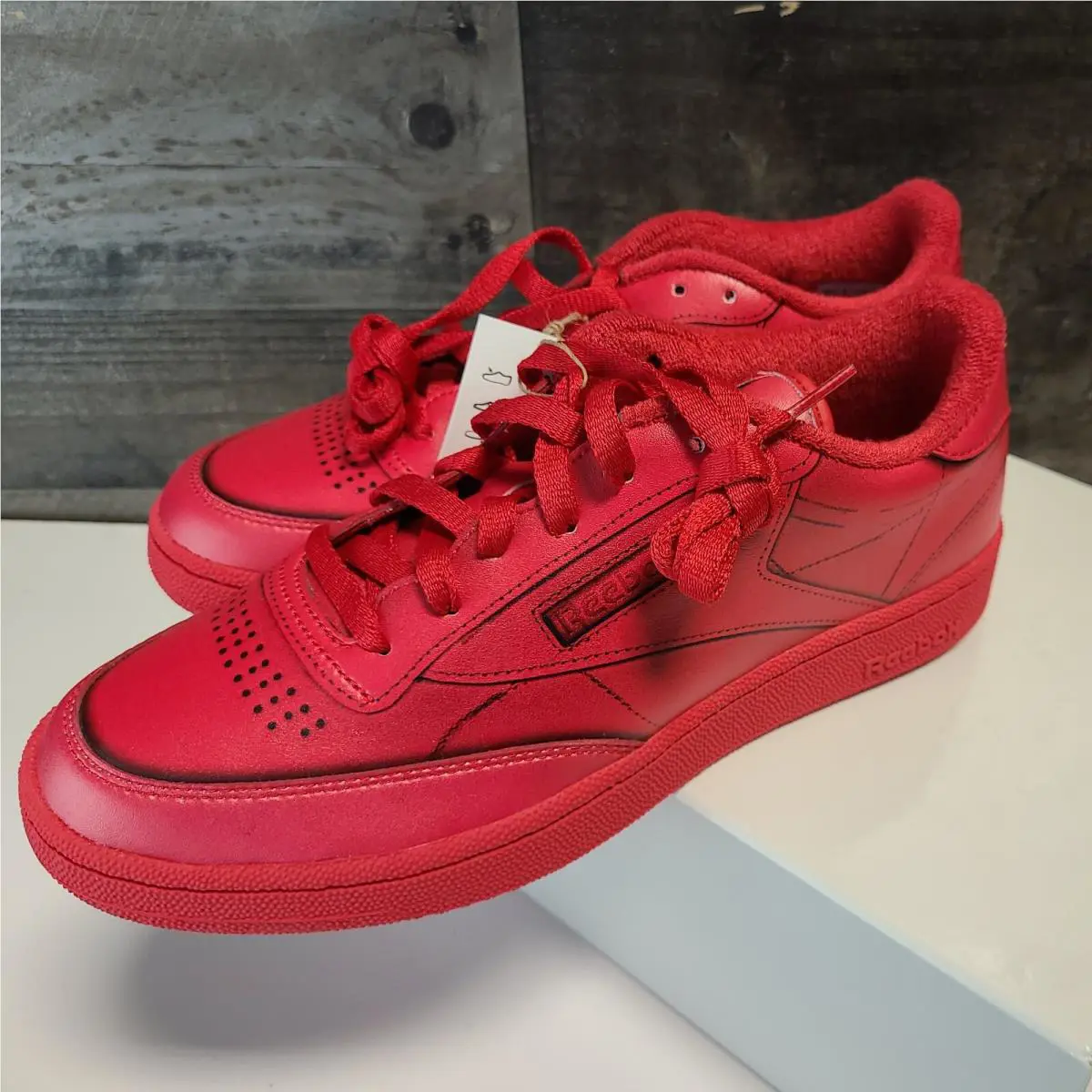 Reebok shoes - Club C - Club - H02408 - Red (UPC: 194819018223) 4