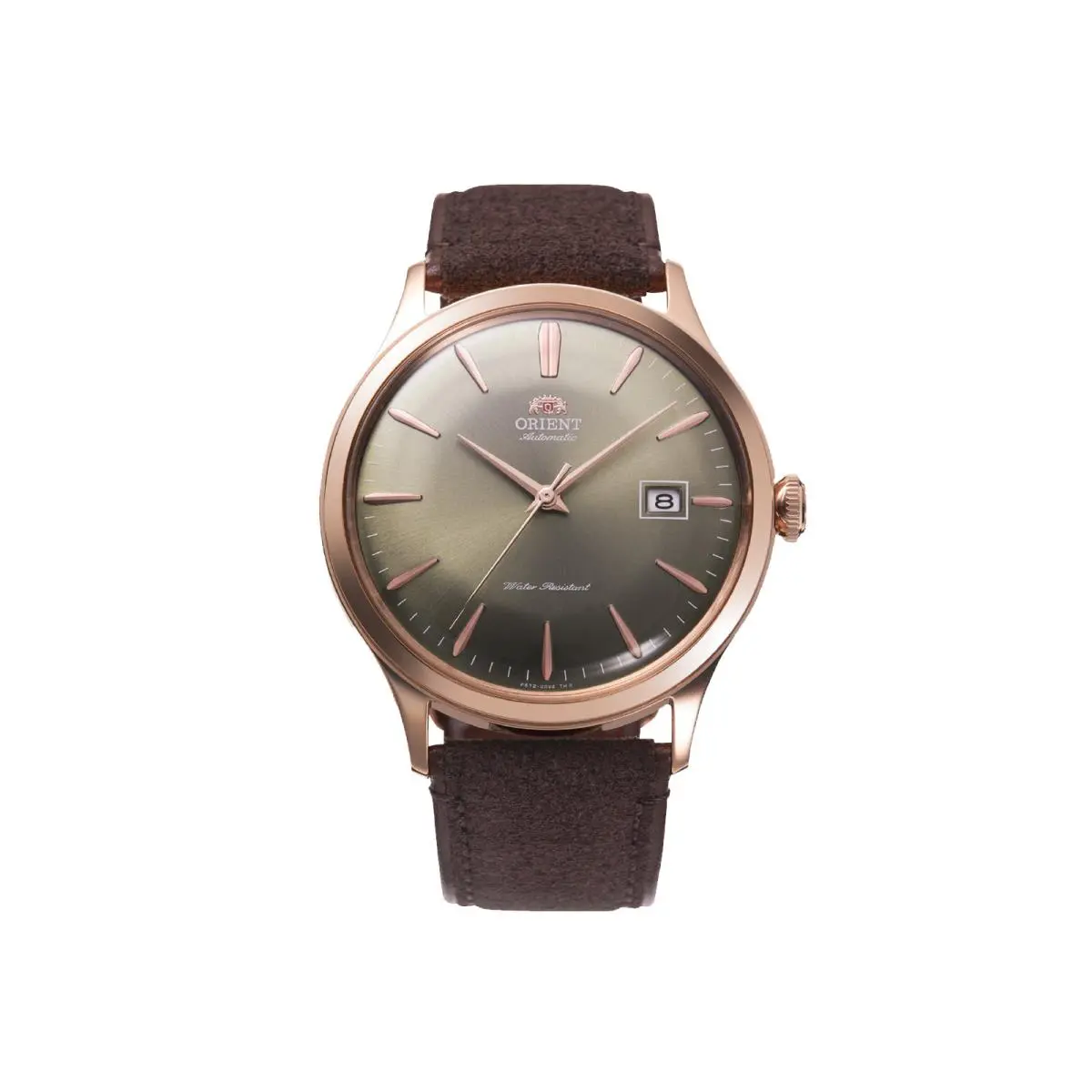 Bambino Version 4 Automatic Dress Watch 42mm Brown RA-AC0P04Y30B by Orient