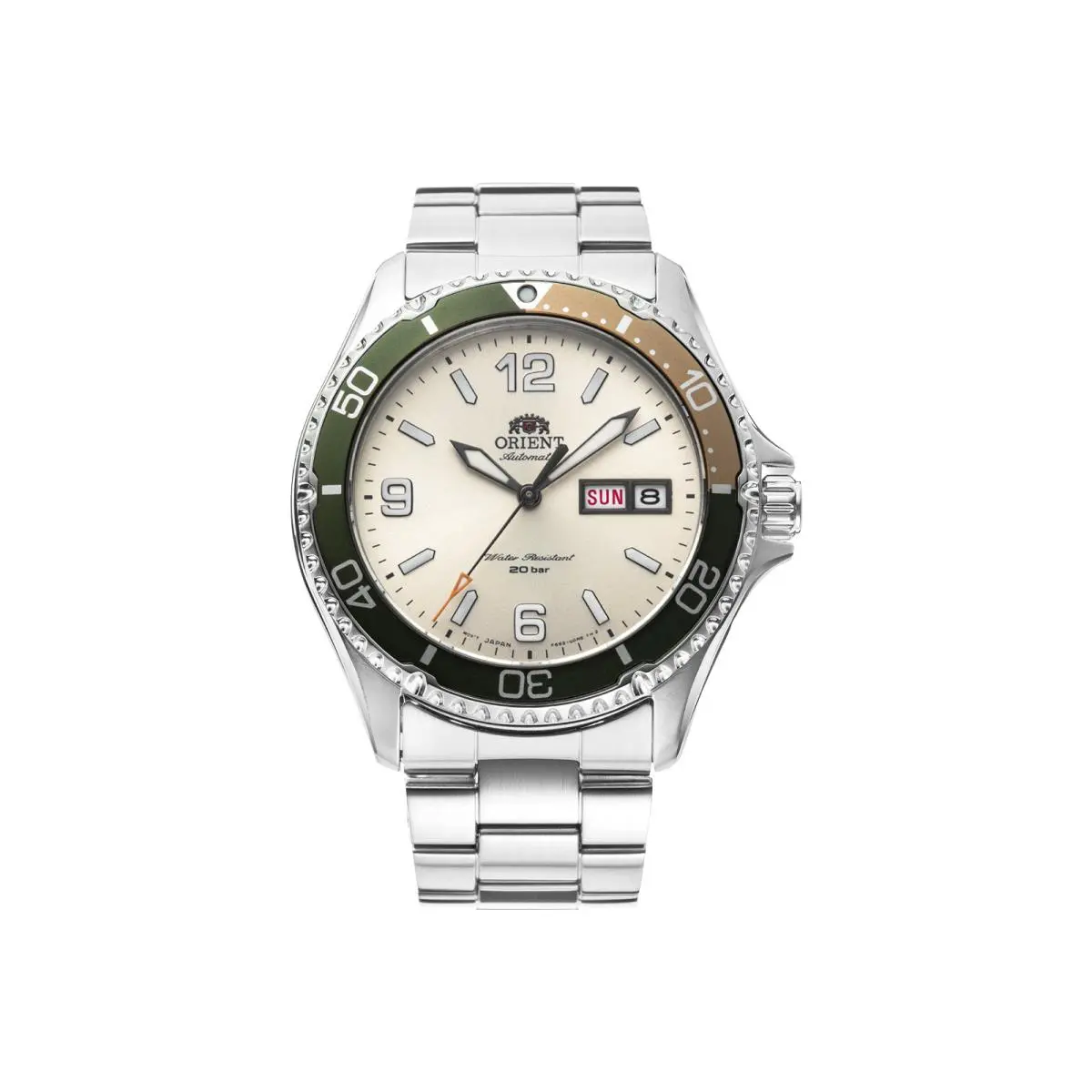 Mako-3 Automatic 200m Diver Watch with Sapphire Crystal Ivory - RA-AA0821S19B by Orient