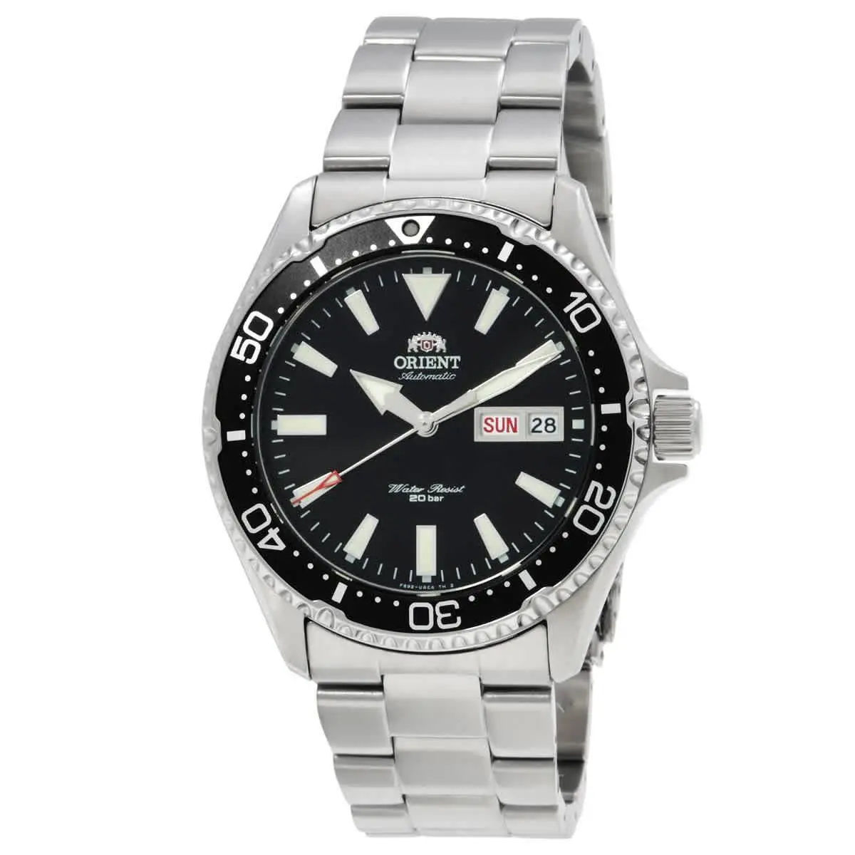 Kamasu Automatic Black Dial Men`s Watch RA-AA0001B19B by Orient