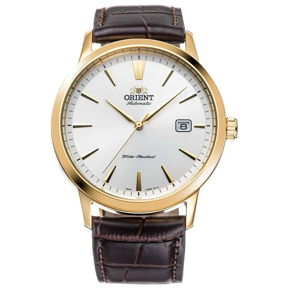 Men`s Symphony Iii White Dial Automatic 41mm Watch RA-AC0F04S by Orient