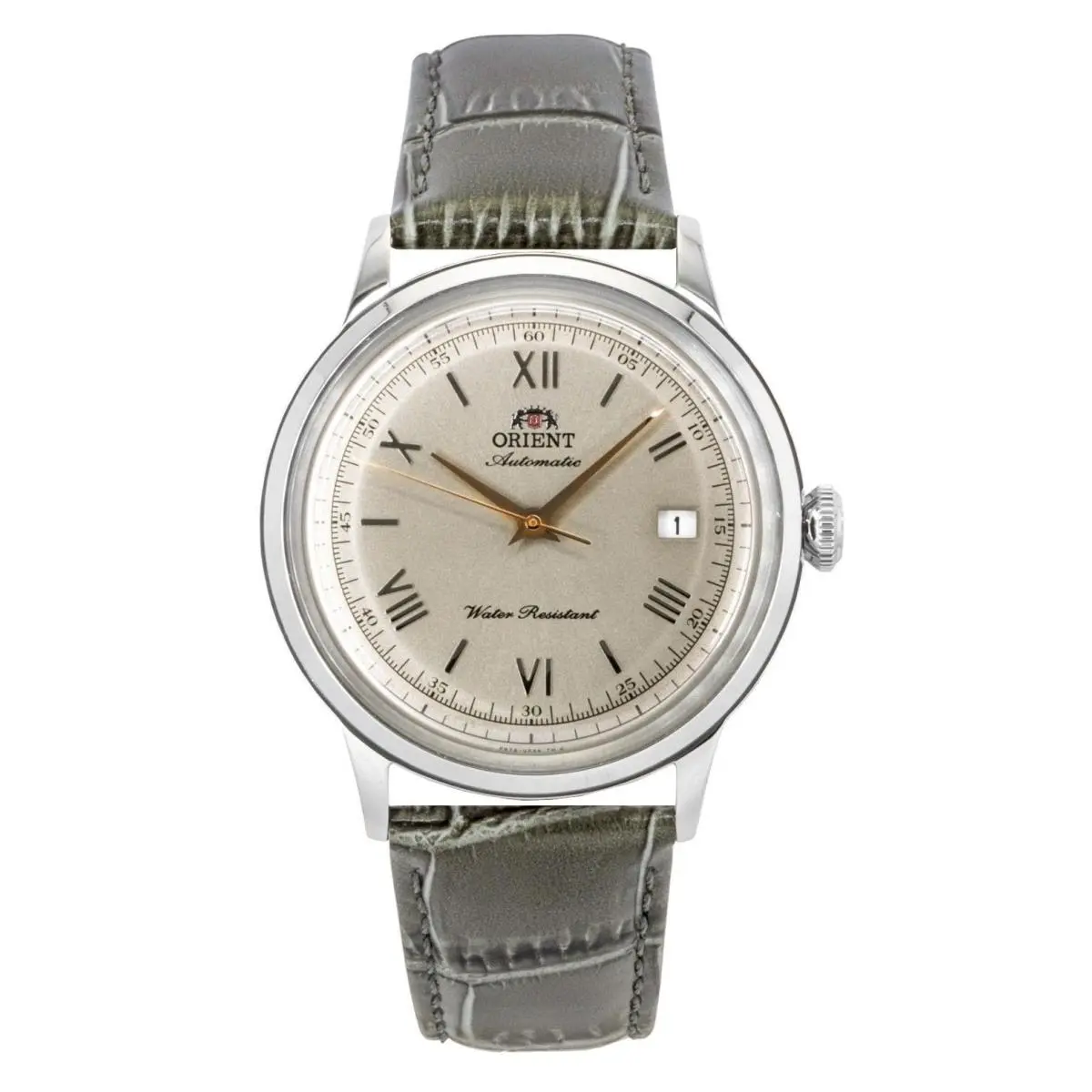 Orient Bambino Classic Leather Strap Beige Dial Automatic RA-AC0025N Men`s Watch