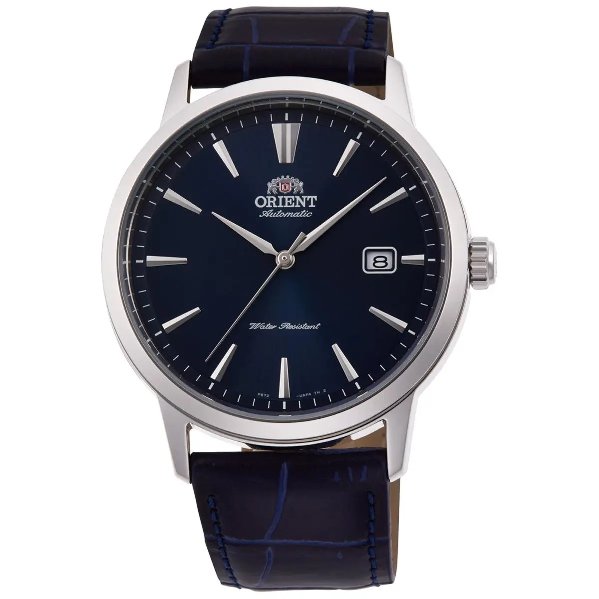 Orient Men`s Symphony Iii 42mm Automatic Watch RA-AC0F06L - Dial: Blue, Band: Blue, Other Dial: Blue