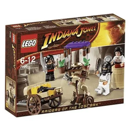 Lego Ambush in Cairo 7195 Indiana Jones Minifigure Building Set