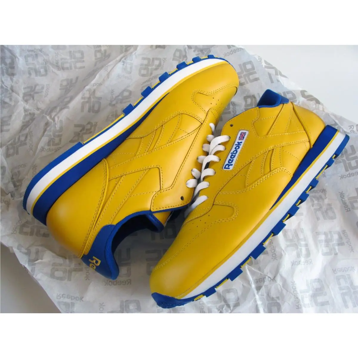 Reebok shoes - Reebok Classic Leather - Classic Leather - Yellow 5