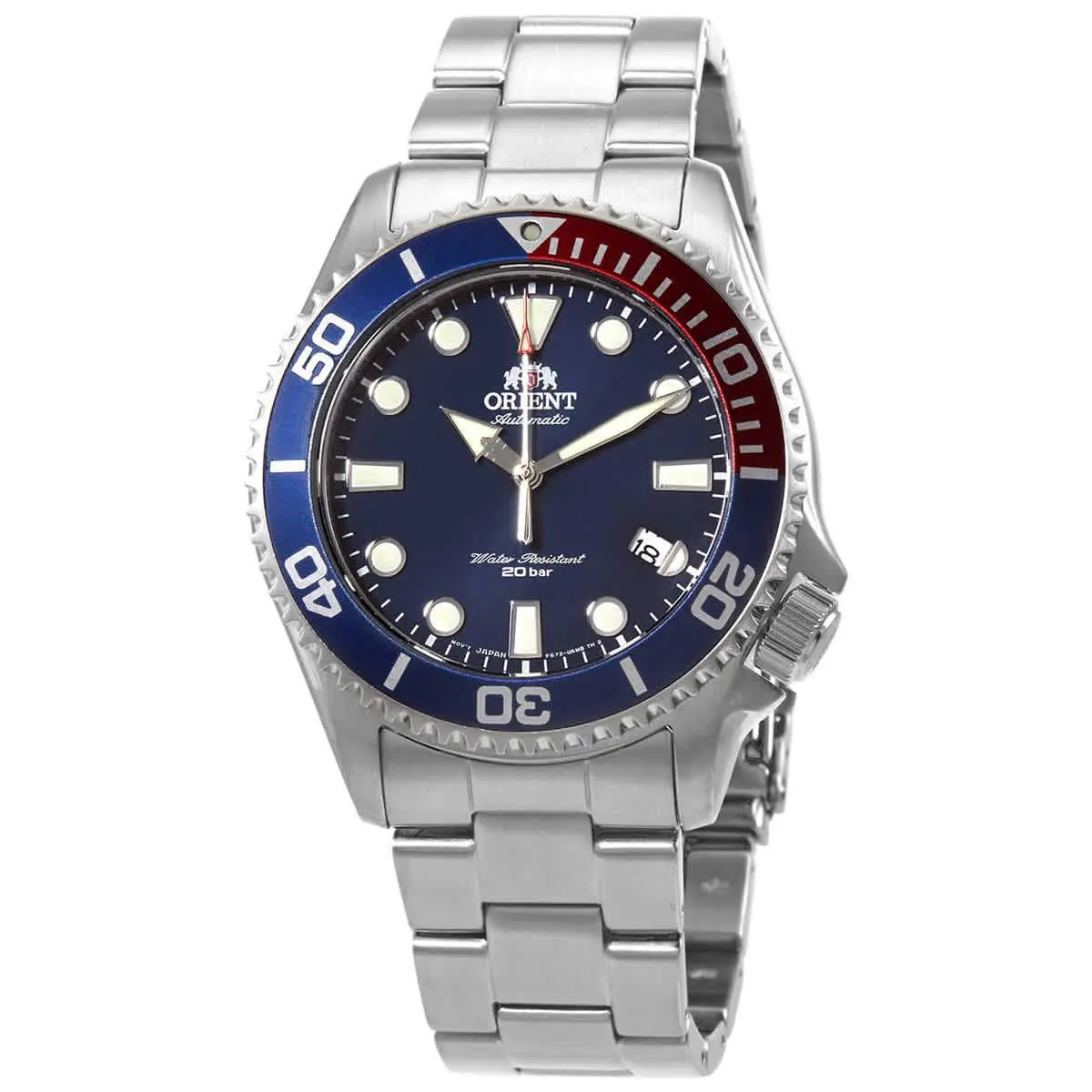 Orient Triton Automatic Blue Dial Pepsi Bezel Men`s Watch RA-AC0K03L10B