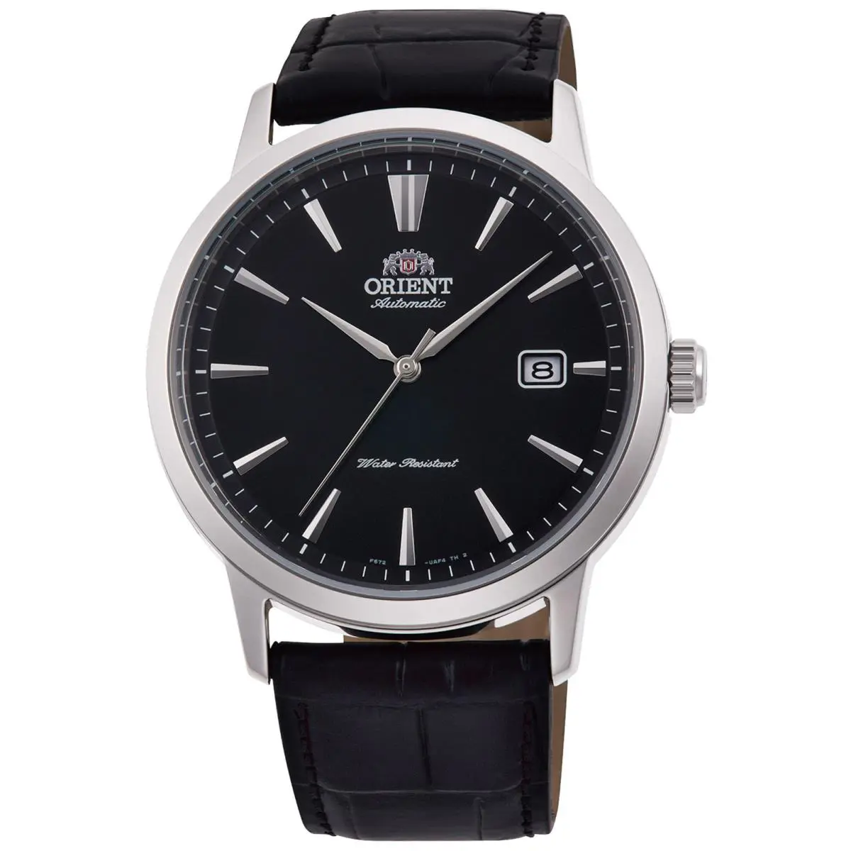 Orient Men`s Symphony Iii 42mm Automatic Watch RA-AC0F05B - Dial: Black, Band: Black, Other Dial: Black