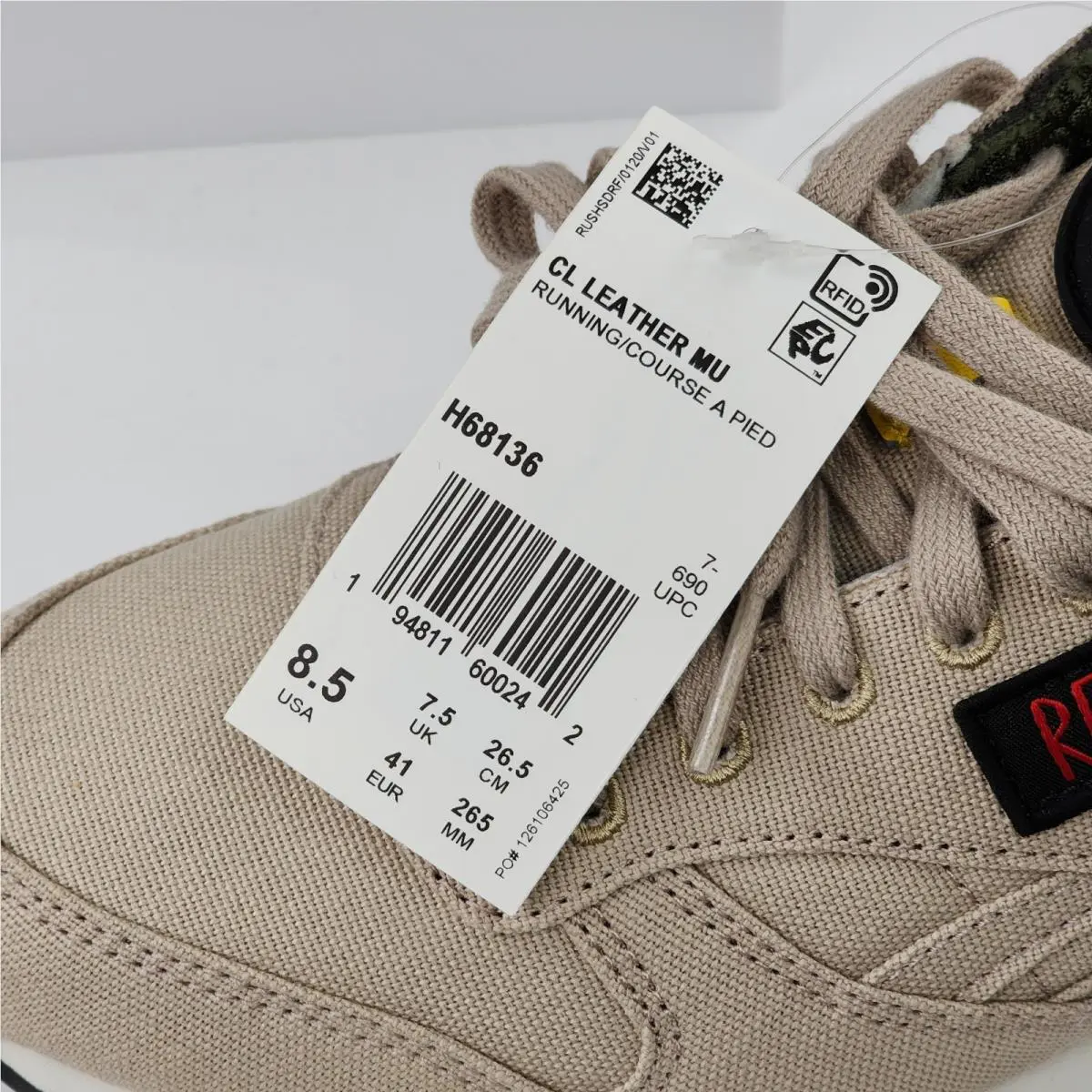 Reebok shoes - Reebok Classic - Classic - H68136 - Brown, Manufacturer: Modern Beige/Black/Blaze Yellow (UPC: 194811600242) 0