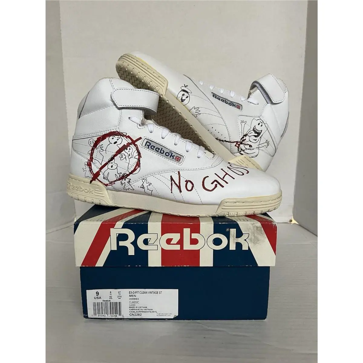 Reebok Bait x Stranger Things x Ghostbusters Ex-o-fit Clean Vintage High Size 9