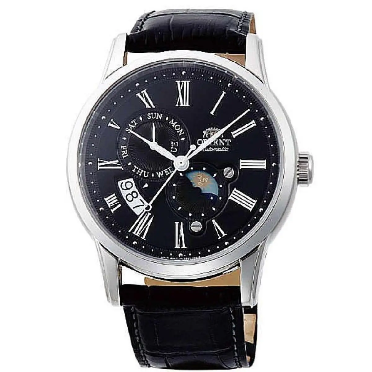 Orient RA-AK0010B10B Men`s Classic Sun Moon Automatic Sapphire Watch