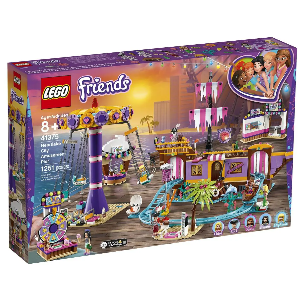 Lego Friends Heartlake Amusement Pier Set 41375 Retired