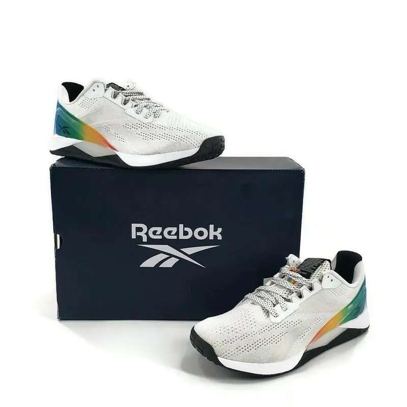 Reebok Nano X1 Pride Cross Training Shoes Mens Size 9 White Trainer - Multicolor