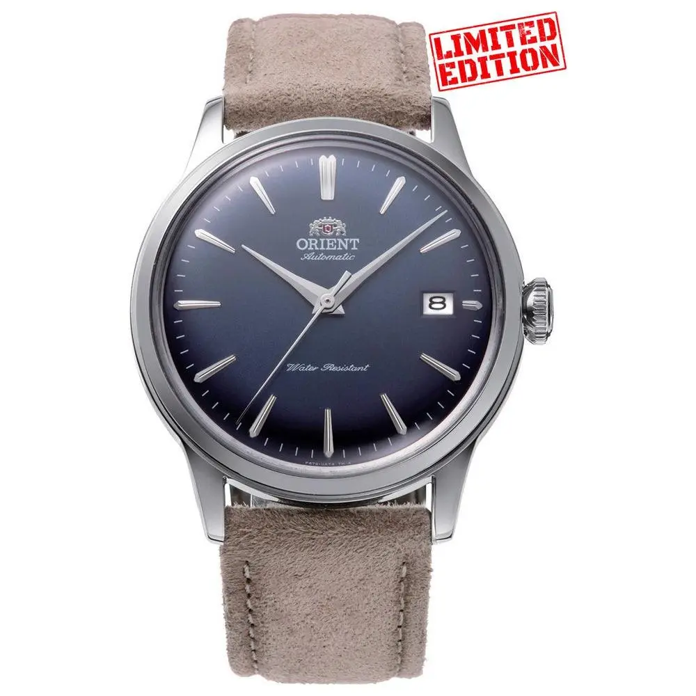 Orient Men`s Bambino Blue Dial Automatic 38mm Watch RA-AC0M12L