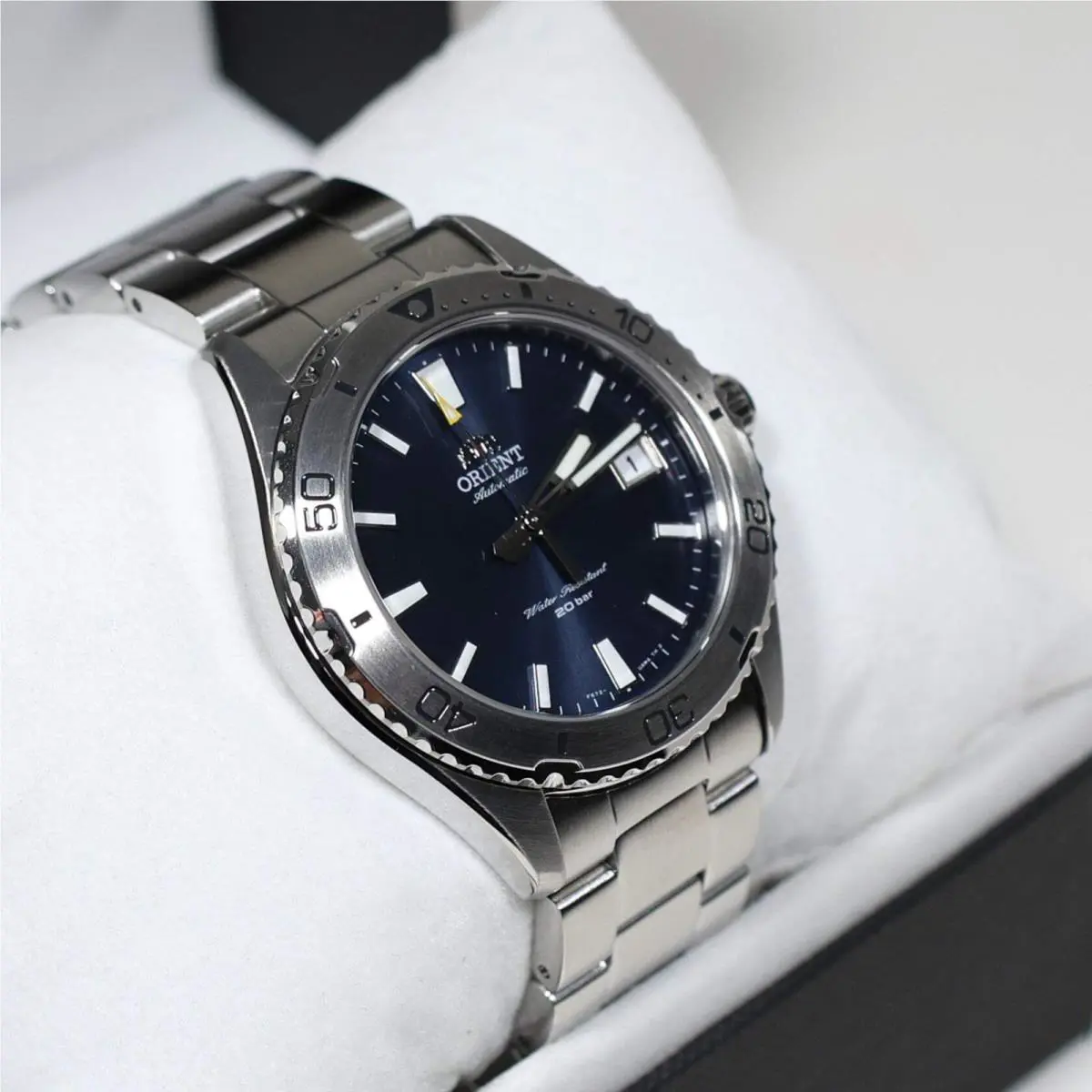 Orient Mako Automatic Stainless Steel Navy Dial Men`s Sports Watch RA-AC0Q02L