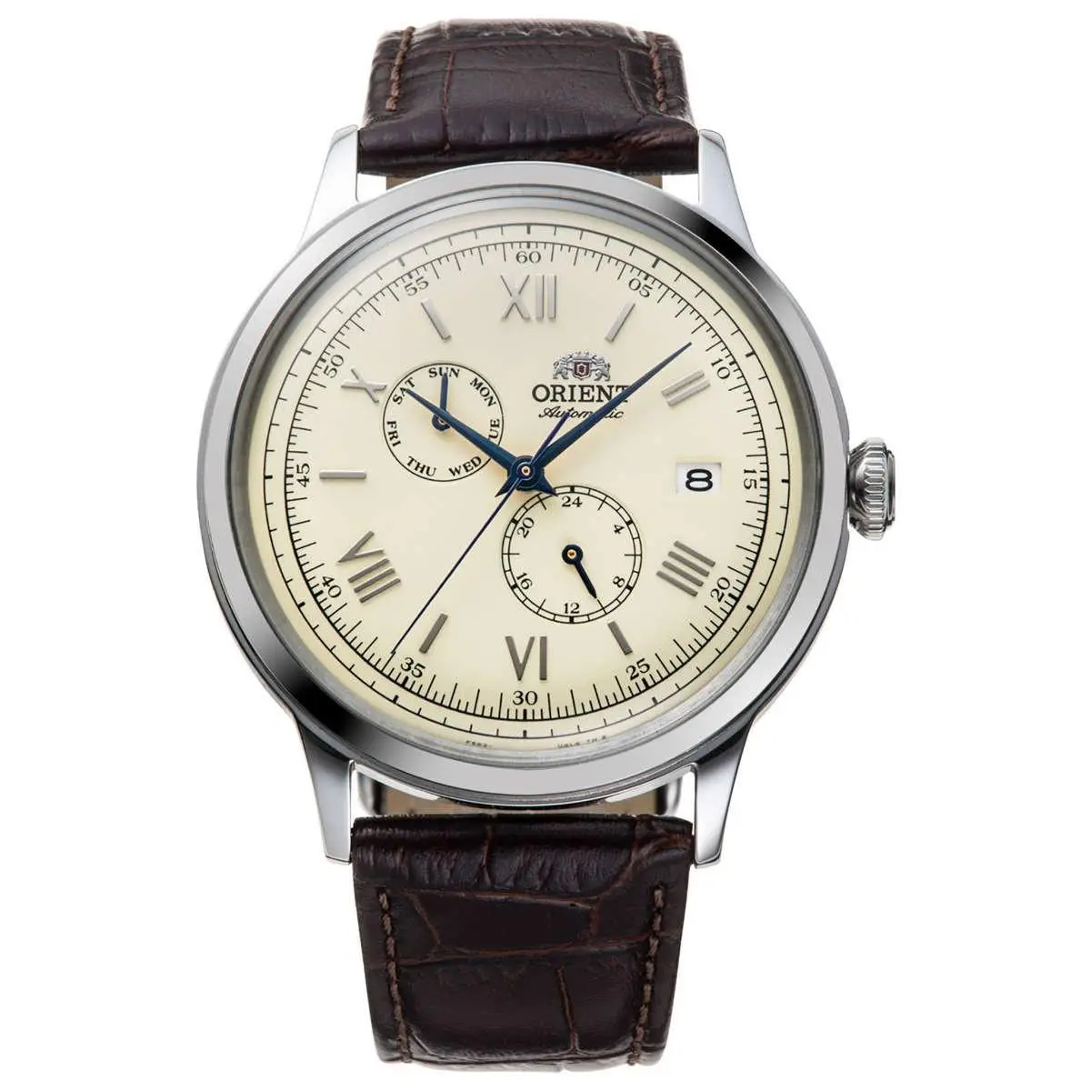 Orient Men`s Bambino Version 8 Champagne Dial Automatic 41mm Watch RA-AK0702Y