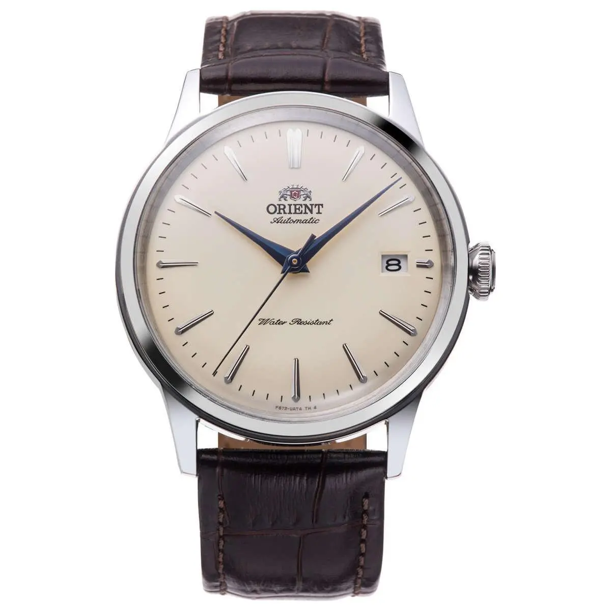 Orient Men`s Bambino Version 7 Champagne Dial Automatic 38mm Watch RA-AC0M04Y