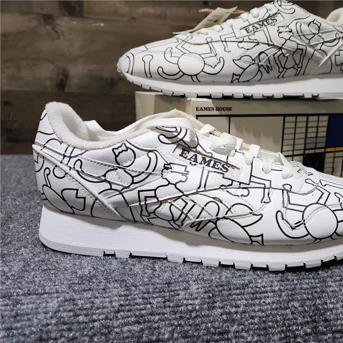 Reebok shoes - Eames Classic Leather - Eames Classic Leather - Cloud White / Cloud White / Core Black 0