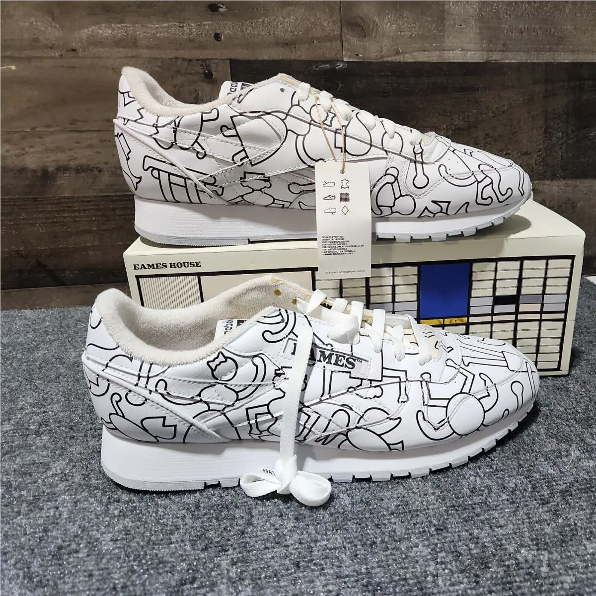Reebok shoes - Eames Classic Leather - Eames Classic Leather - Cloud White / Cloud White / Core Black 6