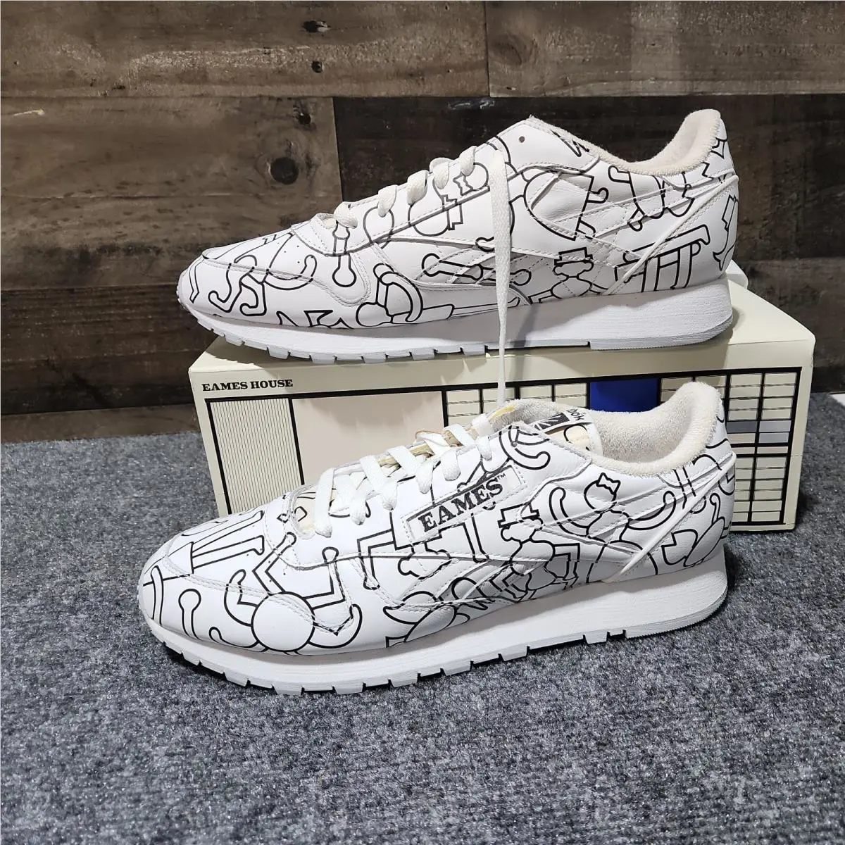 Reebok shoes - Eames Classic Leather - Eames Classic Leather - Cloud White / Cloud White / Core Black 7