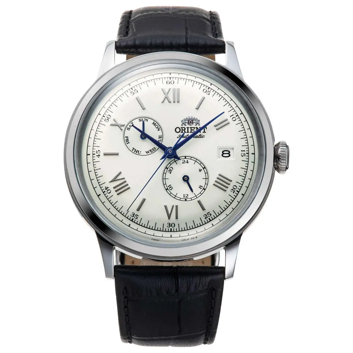 Orient Men`s Bambino Version 8 White Dial Automatic 41mm Watch RA-AK0701S