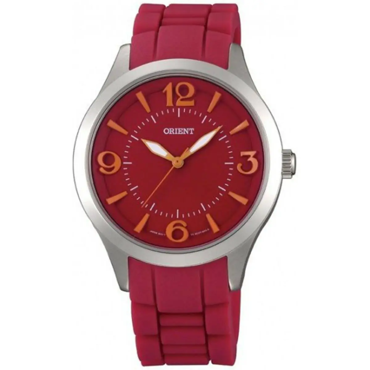 Orient FQC0T004H0 Ladies Quartz Stainless Case Silicone Strap Three Hands WR