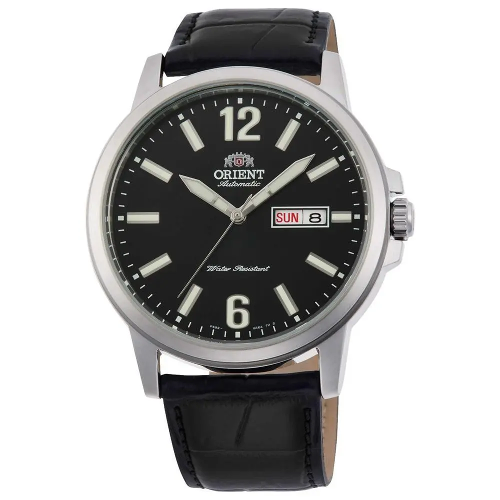 Men`s Contemporary Commuter Black Dial Automatic 42mm Watch RA-AA0C04B by Orient