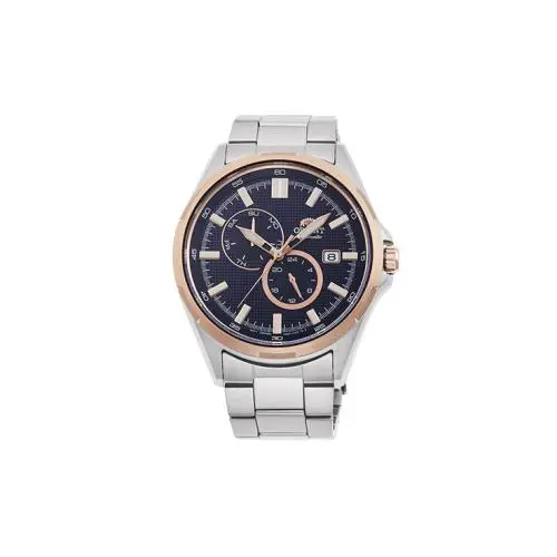 Orient Mechanical Automatic Blue Dial Men`s Stainless Steel Watch RA-AK0601L - Blue, Dial: Blue, Band: Silver