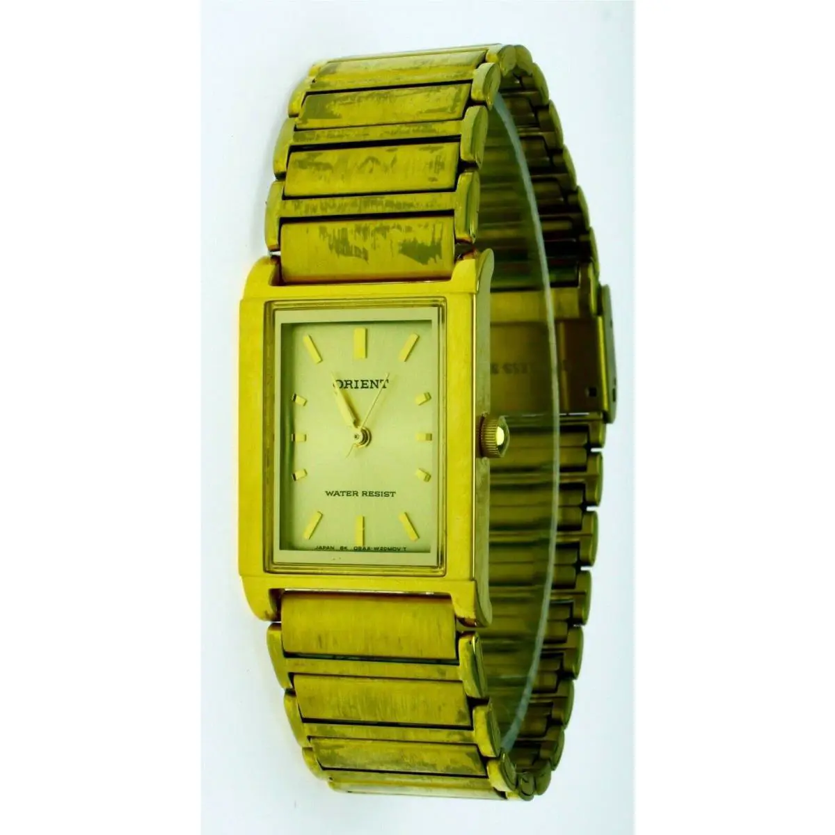Old Stock Orient Watch Quartz Gold Plate Stainless Steel Water Resistant