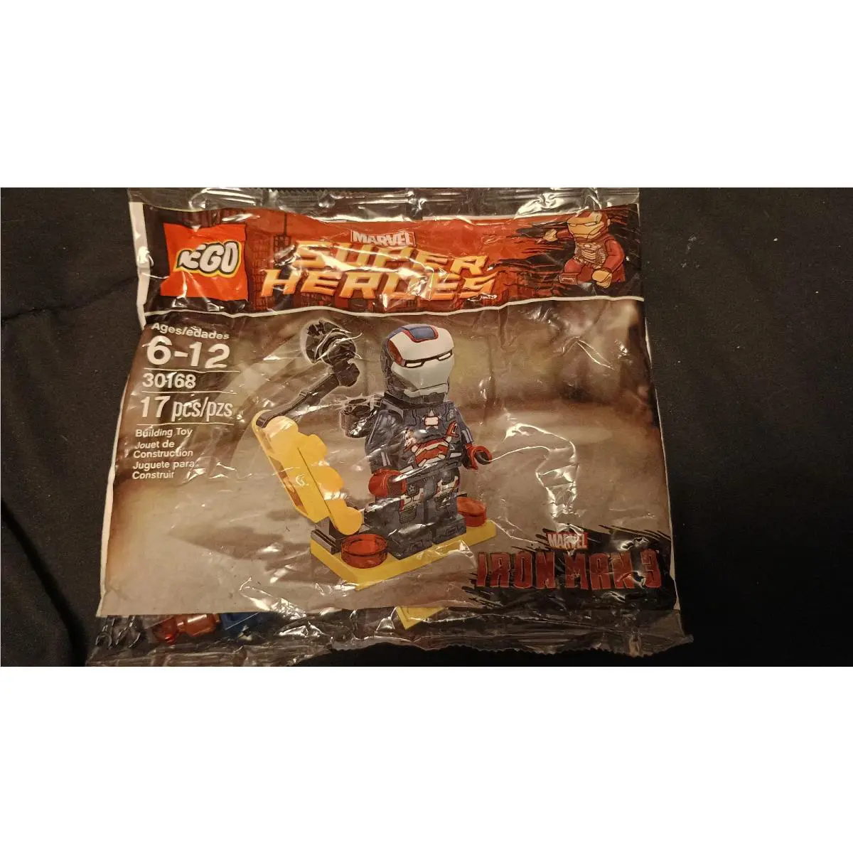 Lego Marvel Super Heroes Iron Patriot Minifigure Gun Mounting System 30168 2013