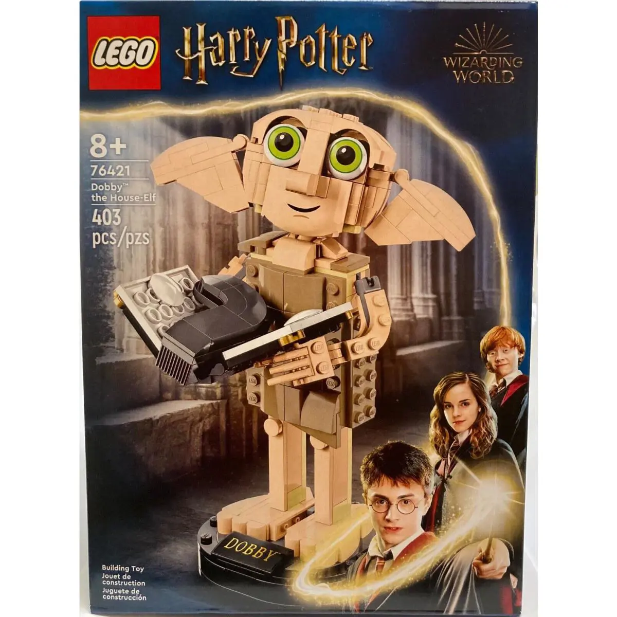 Lego Harry Potter 76421 Dobby The House Elf Building Set Toy 403 Pieces 8+